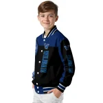 villanova wildcats intricate skull navy black varsity jacket best selling