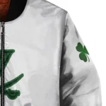 virginia cavaliers clovers pattern white green bomber jacket best selling