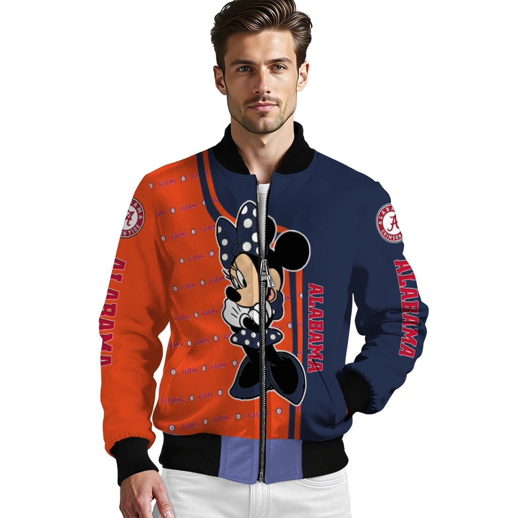 virginia cavaliers minnie mouse blue bomber jacket high quality virginia cavaliers minnie mouse blue bomber jacket high quality