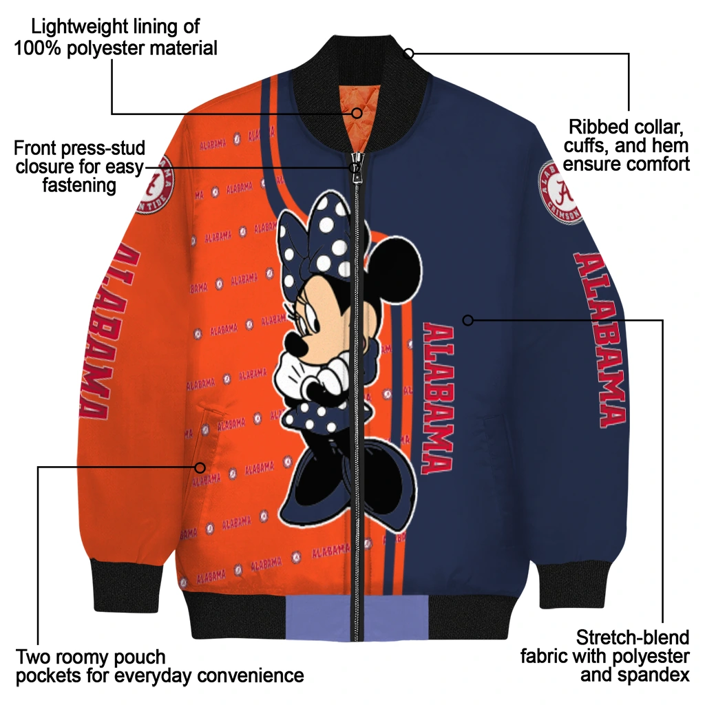 virginia cavaliers minnie mouse blue bomber jacket new arrival virginia cavaliers minnie mouse blue bomber jacket new arrival