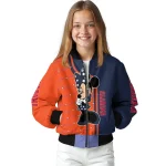 virginia cavaliers minnie mouse blue bomber jacket best selling