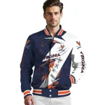 virginia cavaliers ripped bolt blue white varsity jacket best selling