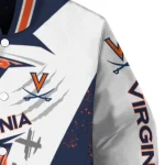 virginia cavaliers ripped bolt blue white varsity jacket best selling