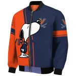 virginia cavaliers snoopy attitude blue bomber jacket best selling