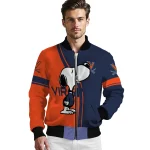 virginia cavaliers snoopy attitude blue bomber jacket best selling