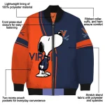 virginia cavaliers snoopy attitude blue bomber jacket best selling