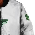 virginia tech hokies clovers pattern white green bomber jacket best selling