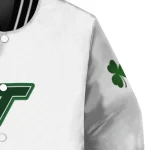 virginia tech hokies clovers pattern white green varsity jacket best selling