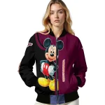 virginia tech hokies mickey mouse maroon bomber jacket best selling