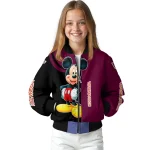 virginia tech hokies mickey mouse maroon bomber jacket best selling