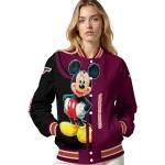 virginia tech hokies mickey mouse maroon varsity jacket best selling