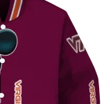 virginia tech hokies mickey mouse maroon varsity jacket best selling
