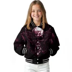 virginia tech hokies skull bite maroon black varsity jacket best selling