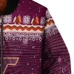 virginia tech hokies snowy pines maroon bomber jacket best selling