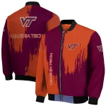 virginia tech hokies urban mark maroon bomber jacket best selling