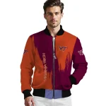 virginia tech hokies urban mark maroon bomber jacket best selling
