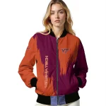 virginia tech hokies urban mark maroon bomber jacket best selling