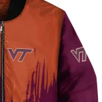 virginia tech hokies urban mark maroon bomber jacket best selling