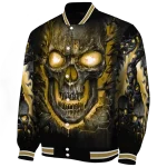 wake forest demon deacons inferno skull gold black varsity jacket best selling