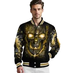 wake forest demon deacons inferno skull gold black varsity jacket best selling