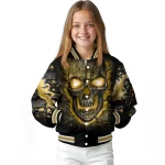 wake forest demon deacons inferno skull gold black varsity jacket best selling