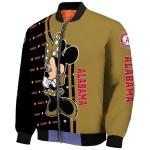 wake forest demon deacons minnie mouse gold bomber jacket best selling