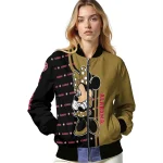 wake forest demon deacons minnie mouse gold bomber jacket best selling