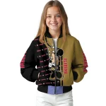 wake forest demon deacons minnie mouse gold bomber jacket best selling