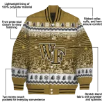 wake forest demon deacons snowy pines gold varsity jacket best selling