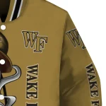 wake forest demon deacons spooky grin gold varsity jacket best selling