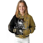 wake forest demon deacons spooky grin gold varsity jacket best selling