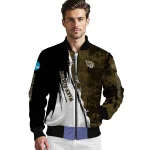 wake forest demon deacons torn texture print gold black bomber jacket best selling