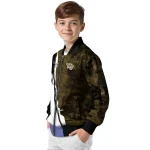 wake forest demon deacons torn texture print gold black bomber jacket best selling