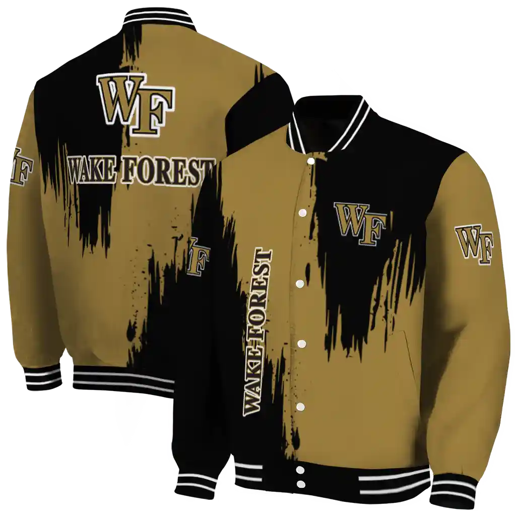 wake forest demon deacons urban mark gold varsity jacket fashion forward wake forest demon deacons urban mark gold varsity jacket fashion forward
