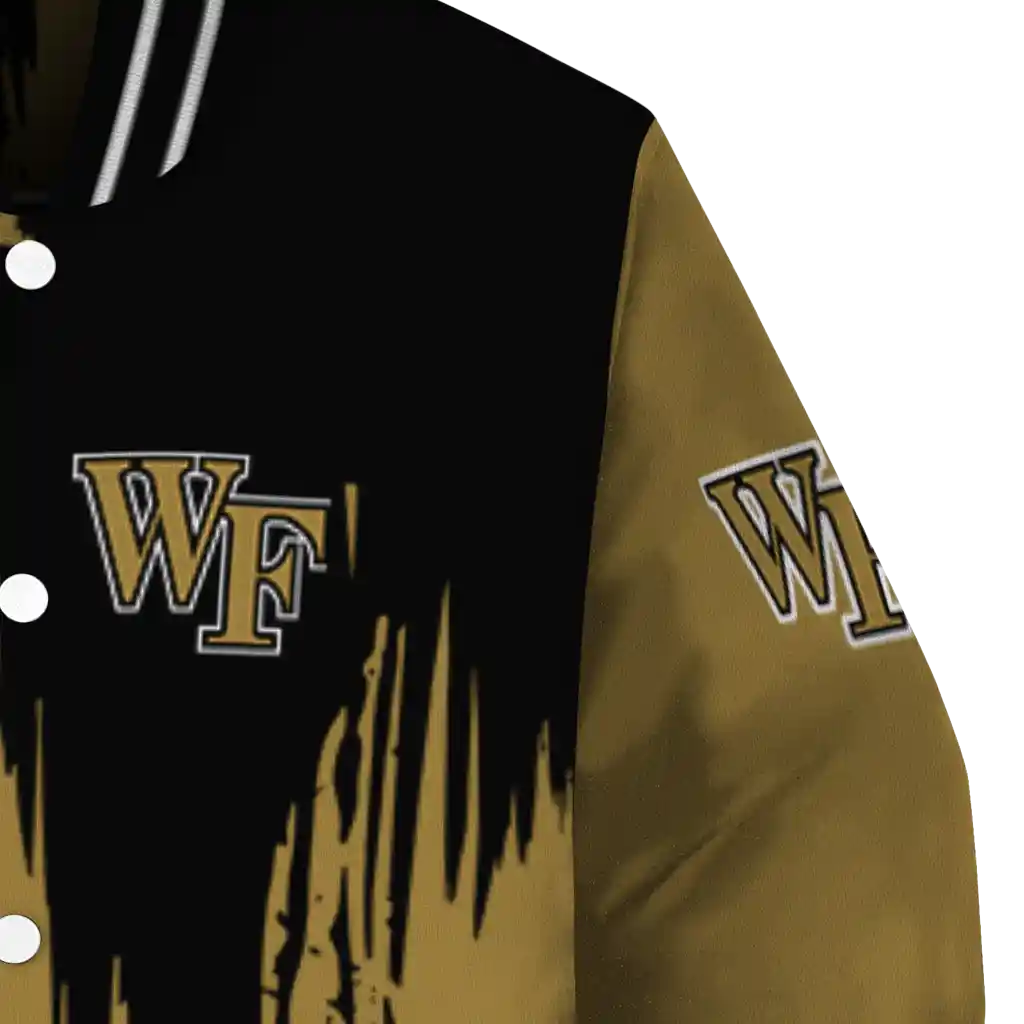 wake forest demon deacons urban mark gold varsity jacket premium grade wake forest demon deacons urban mark gold varsity jacket premium grade