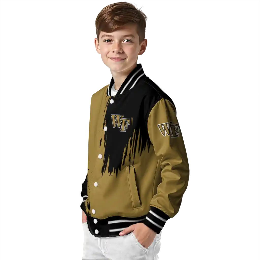 wake forest demon deacons urban mark gold varsity jacket trendy wake forest demon deacons urban mark gold varsity jacket trendy