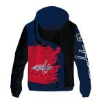 washington capitals hex grid texture blue black windbreaker jacket best selling
