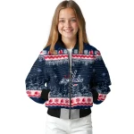 washington capitals snowy pines blue bomber jacket best selling