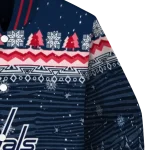 washington capitals snowy pines blue varsity jacket best selling