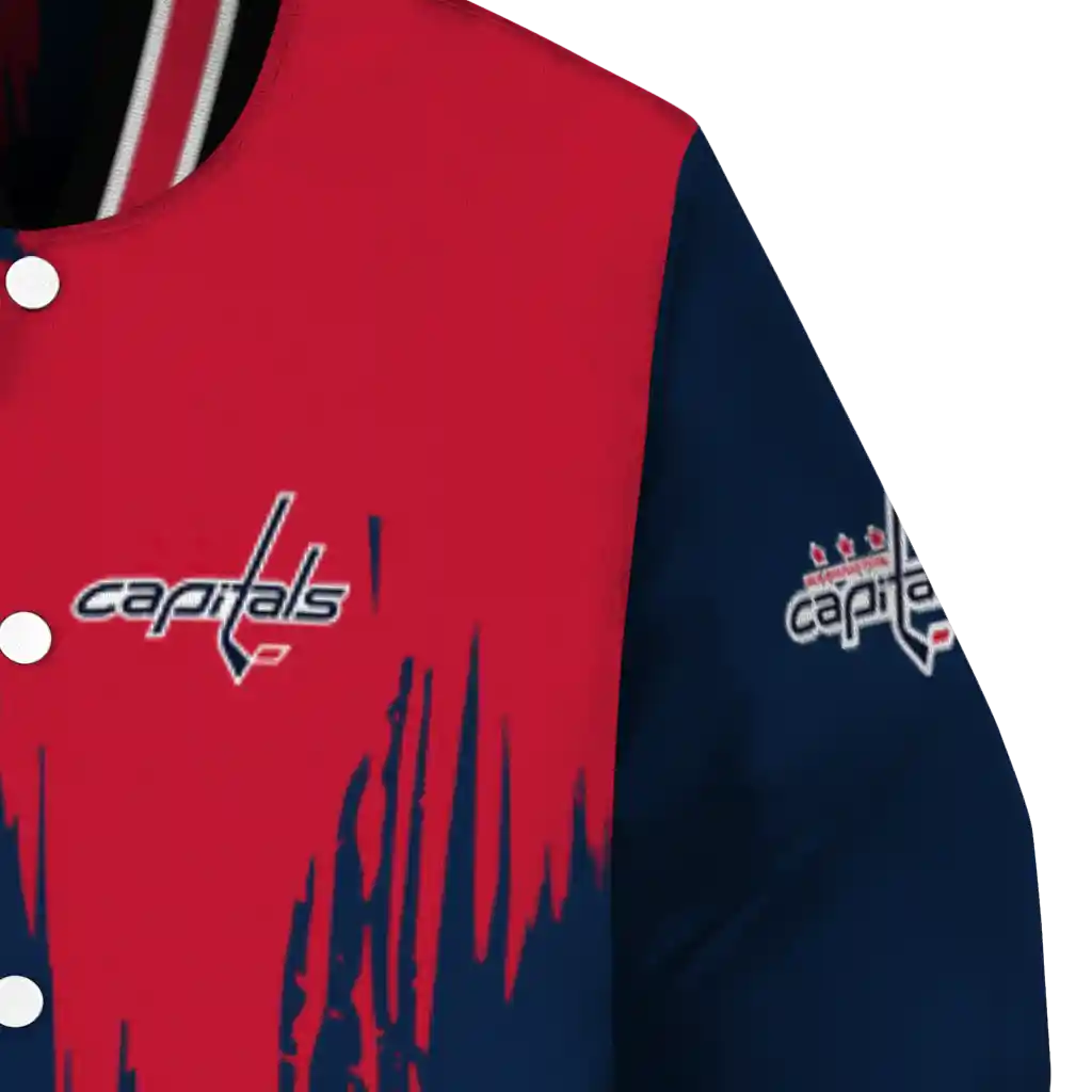washington capitals urban mark blue varsity jacket premium grade washington capitals urban mark blue varsity jacket premium grade