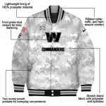 washington commanders gray camouflage gray varsity jacket best selling