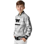 washington commanders gray camouflage gray varsity jacket best selling