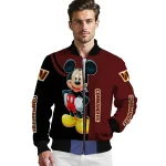 washington commanders mickey mouse burgundy bomber jacket best selling