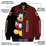 washington commanders mickey mouse burgundy bomber jacket best selling
