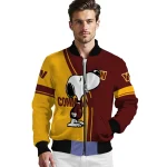 washington commanders snoopy attitude burgundy bomber jacket best selling