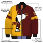 washington commanders snoopy attitude burgundy bomber jacket best selling