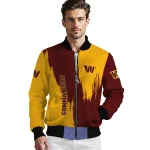 washington commanders urban mark burgundy bomber jacket best selling