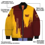 washington commanders urban mark burgundy bomber jacket best selling