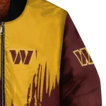 washington commanders urban mark burgundy bomber jacket best selling
