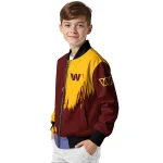 washington commanders urban mark burgundy bomber jacket best selling